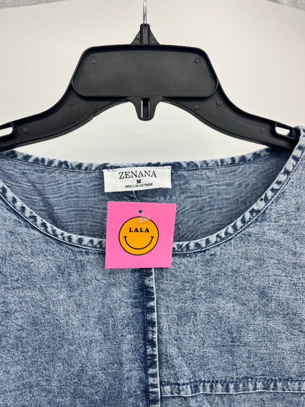 Oversized Denim Shirt- Zenana by Dressed in LALA - Picture 5 of 8